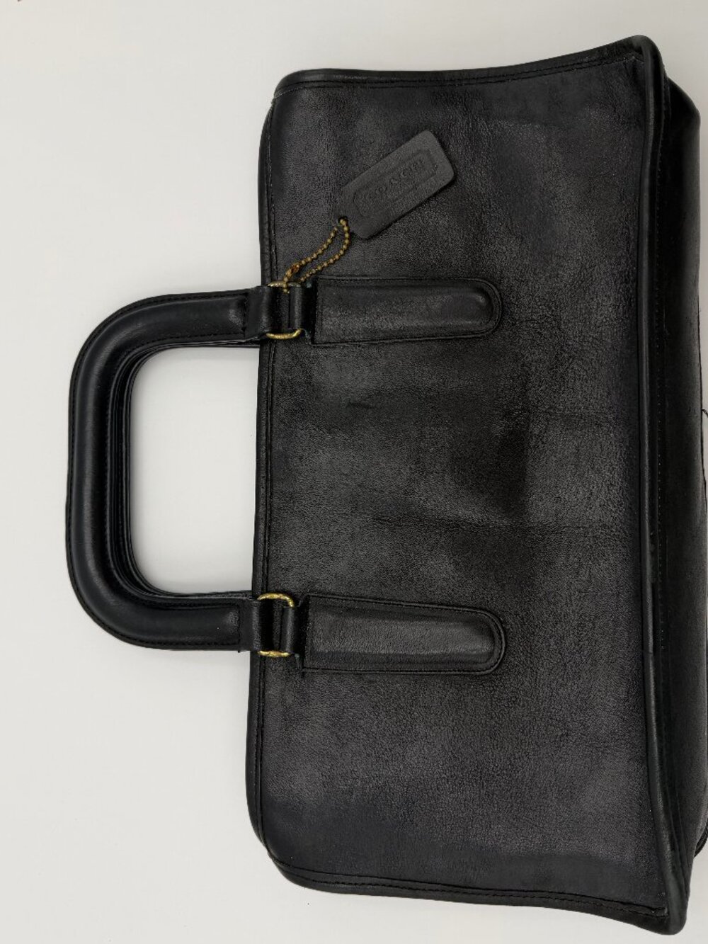 Vintage Coach Bonnie Cashin Slim Satchel Black Leather